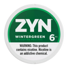Zyn wintergreen nicotine pouch 6mg